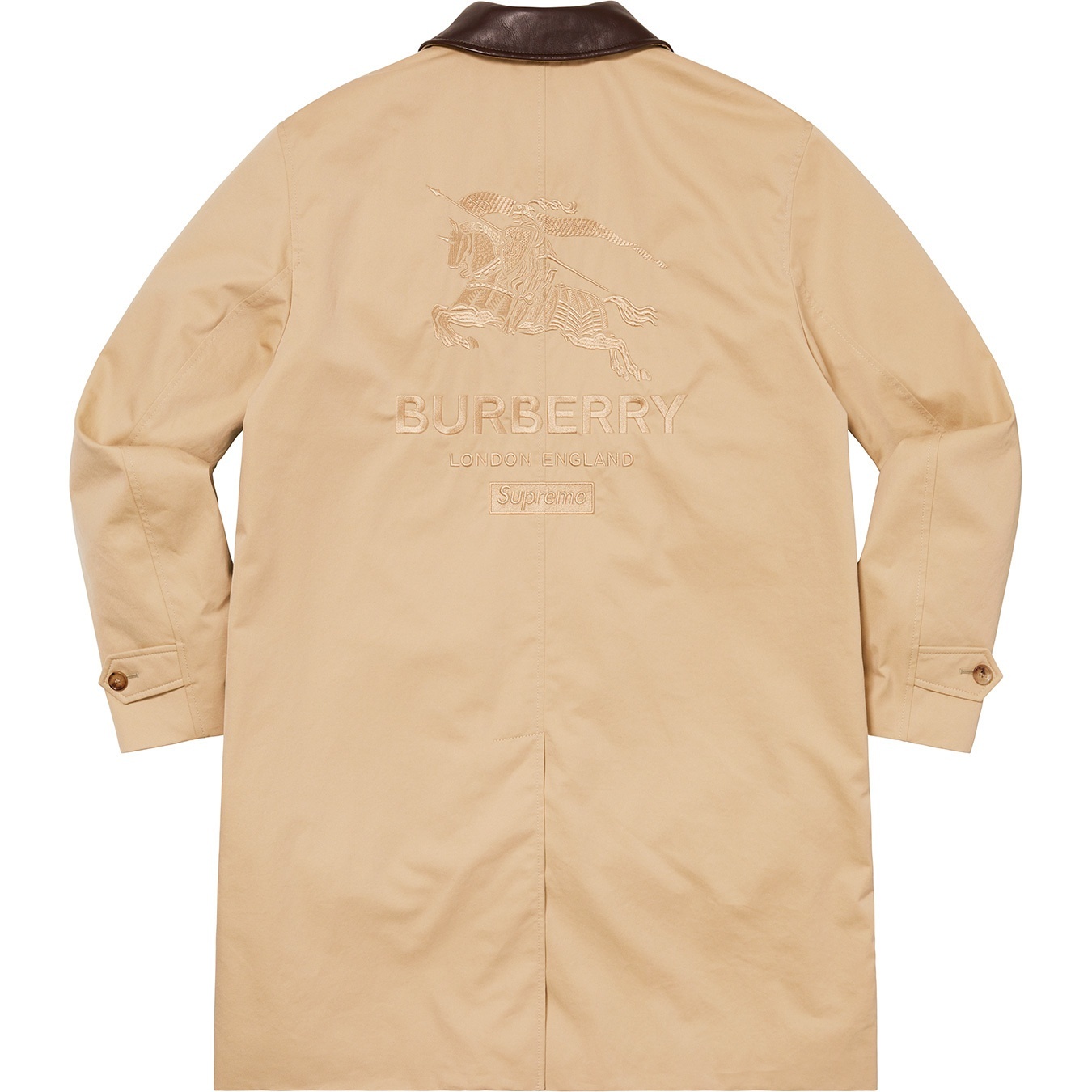 Supreme®/Burberry® Leather Collar Trench view 5